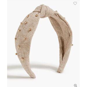 J CREW Women's Beaded Knot Headband NEW NWT